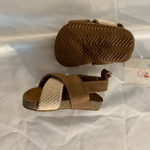 Cat & Jack Sandals NWT 0-3M and Carter's Mary Jane Shoes 3-6M - Picture 6 of 10
